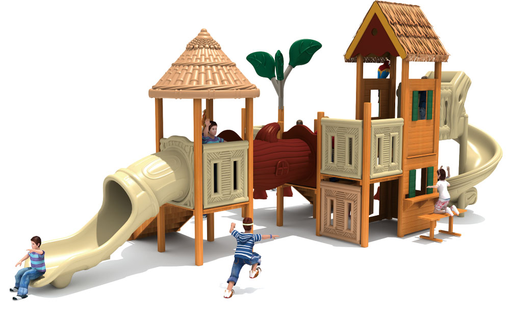 Parque infantil de madera Bamboo Garden Landscape Park Serie HD-MZY006-21389