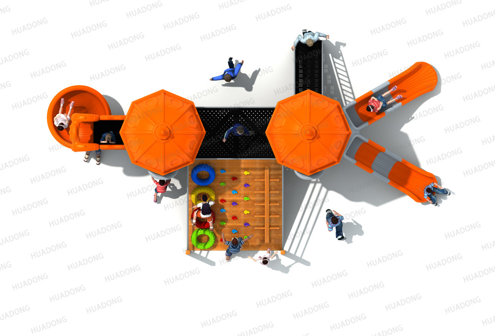 Tobogán para niños al aire libre del castillo de Europa y Corea HD-HOH012-21084