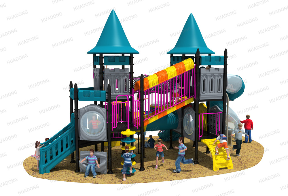 Tobogán para niños al aire libre del castillo de Europa y Corea HD-HOH006-21081