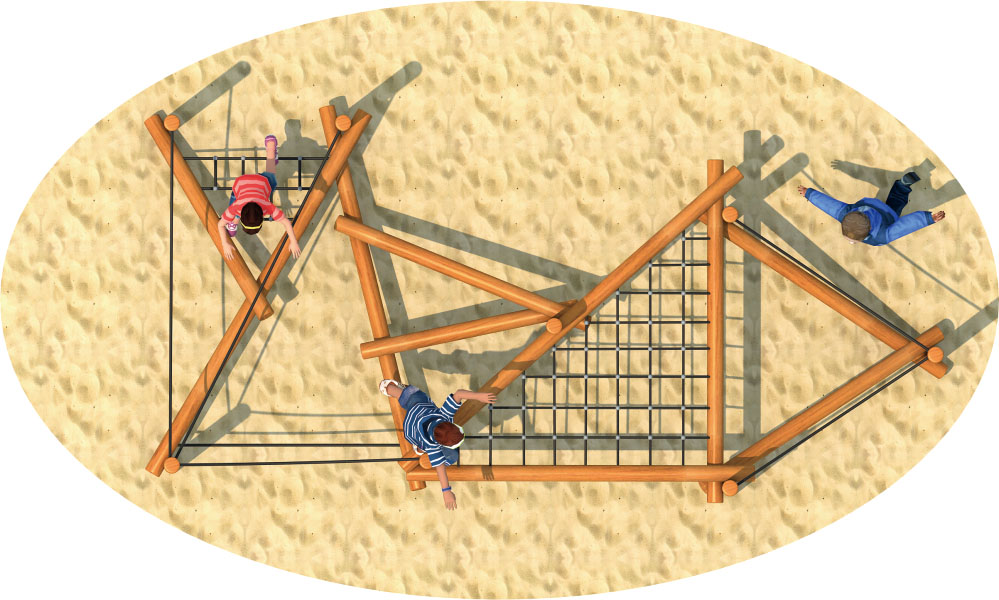 Parque infantil de madera Serie de equipos de expansión de madera HD-MTZ024-21397