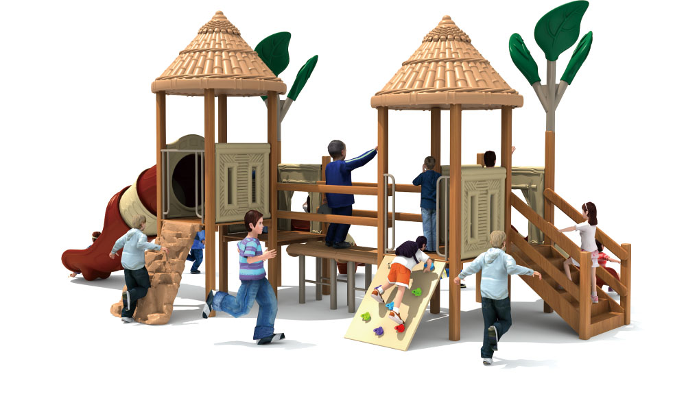 Parque infantil de madera Bamboo Garden Landscape Park Serie HD-MZY010-21390