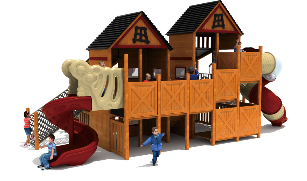 Parque infantil de madera Casa mágica de madera Serie HD-MMF001-21391