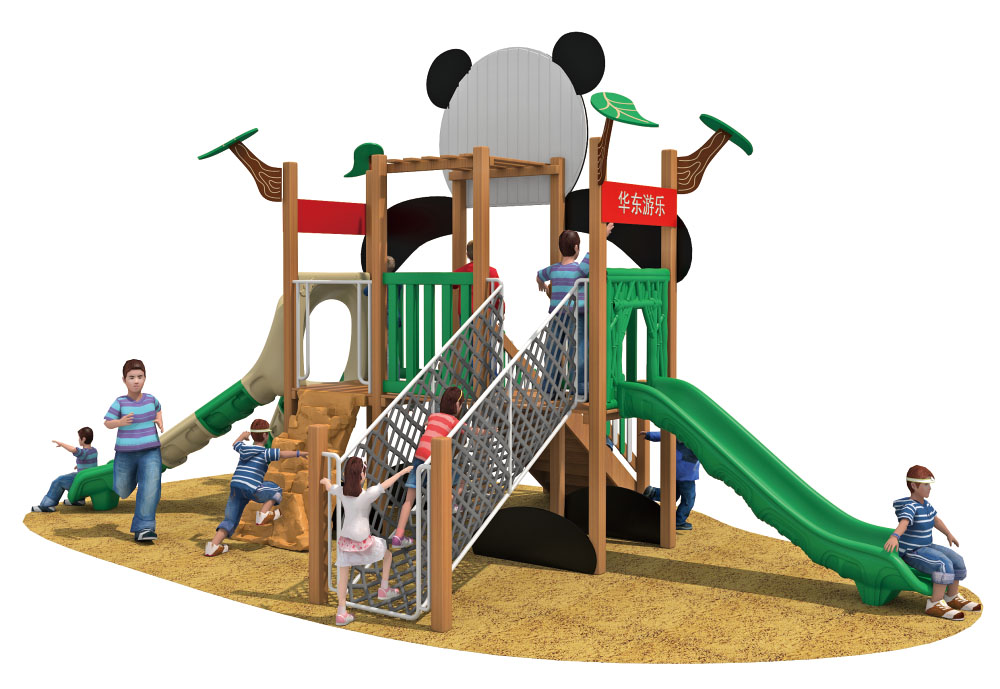 Parque infantil de madera Parque de atracciones Panda HD-QXM017-21339