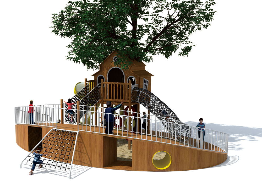 Parque infantil de madera Casa mágica de madera Serie HD-MMF016-21393