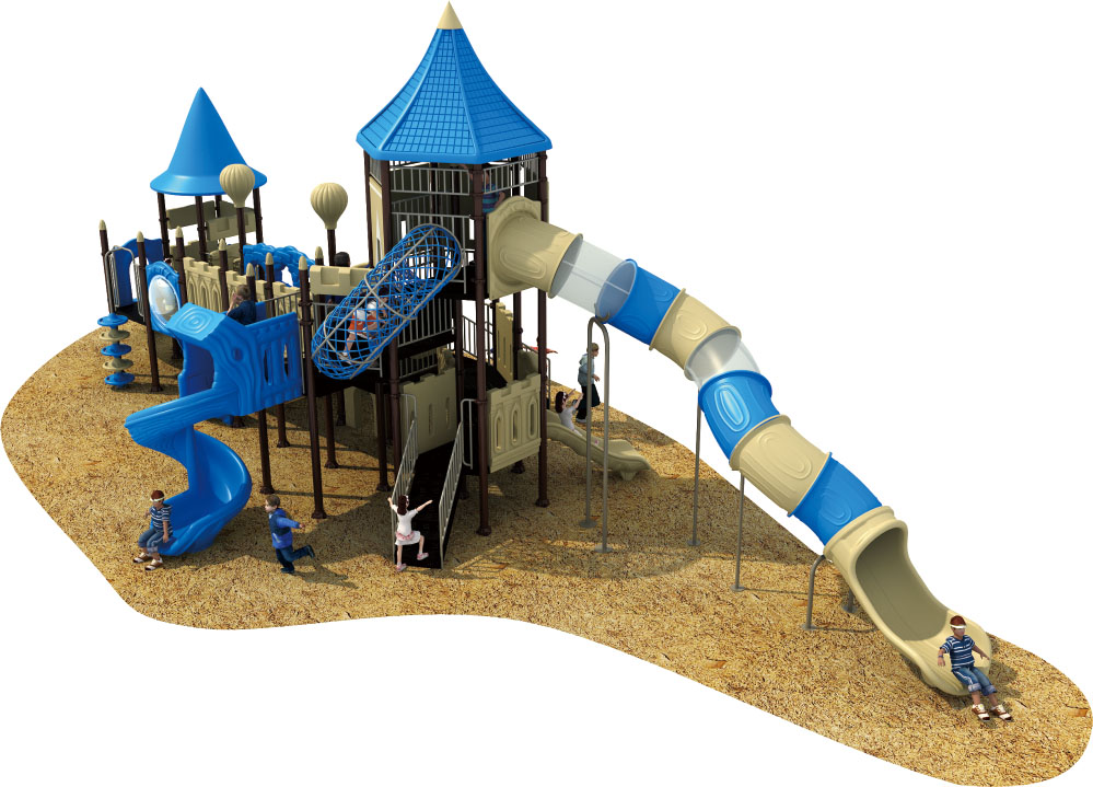 Tobogán para niños al aire libre del castillo de Europa y Corea HD-HOH013-21080